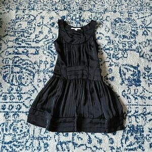 Diane Von Furstenberg Black Drop Waist Dress